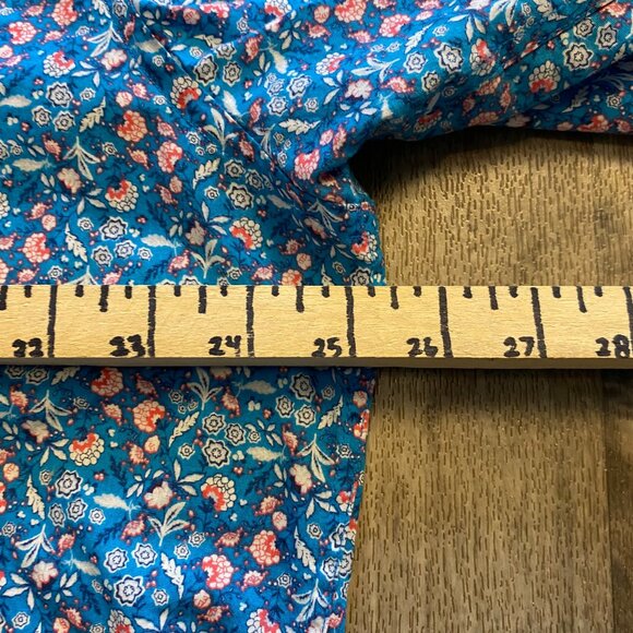 Tailorbyrd Blue Floral Short Sleeve Men's Button Down Shirt Size XXL - Picture 5 of 7